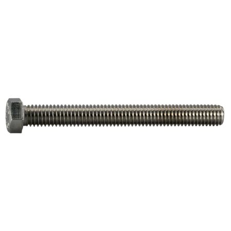 Midwest Fastener 7/16"-14 Hex Head Cap Screw, 18-8 Stainless Steel, 4 in L, 3 PK 39006